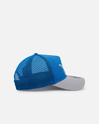 New Era Detroit Lions 'Washed Truckers' 9FORTY A-Frame Trucker Snapback Official Team Color