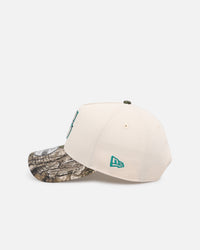 New Era Seattle Mariners 'Realtree Visor' 9FORTY A-Frame Snapback Cream/Camo