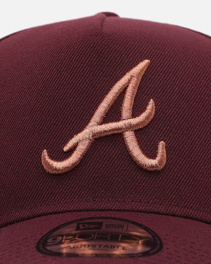 New Era Atlanta Braves 'Penny' 9FORTY A-Frame Snapback Maroon