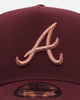 New Era Atlanta Braves 'Penny' 9FORTY A-Frame Snapback Maroon