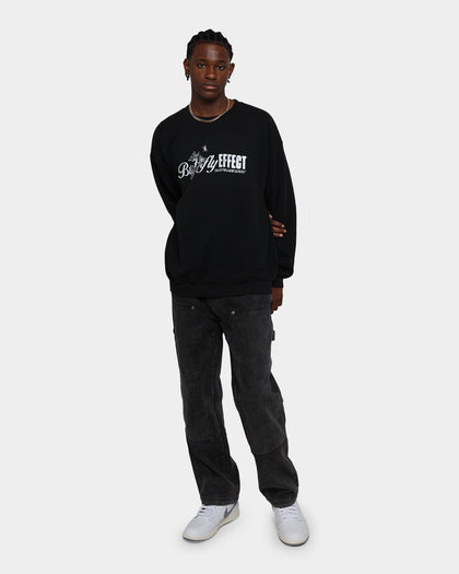 Rats Get Fat Butterfly Effect Vintage Crewneck Black Wash