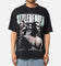 UFC By Culture Kings Israel "The Last Stylebender" Adesanya Revenge Vintage T-Shirt Black Acidwash