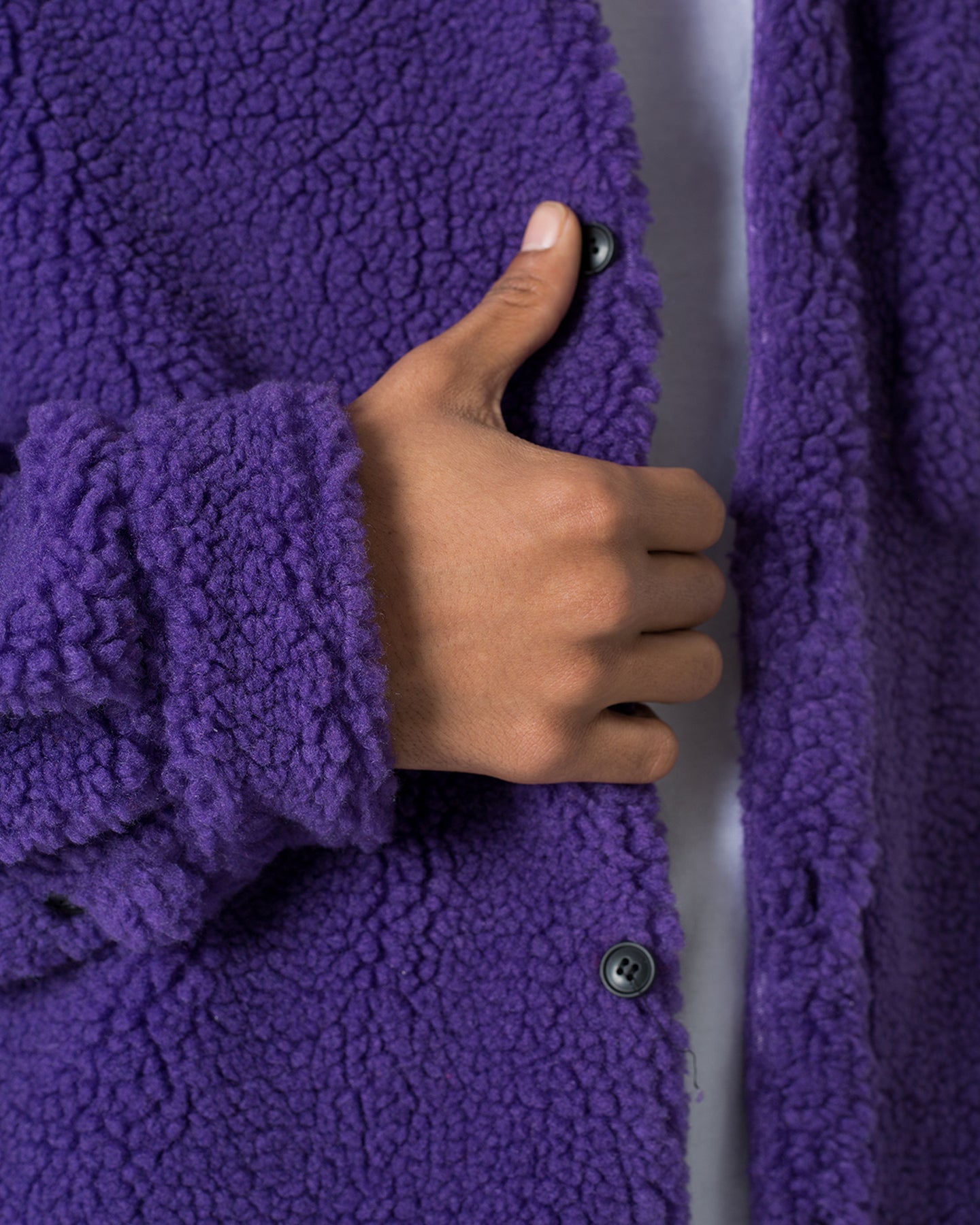 MNML Jewel Sherpa Jacket Purple | Culture Kings US