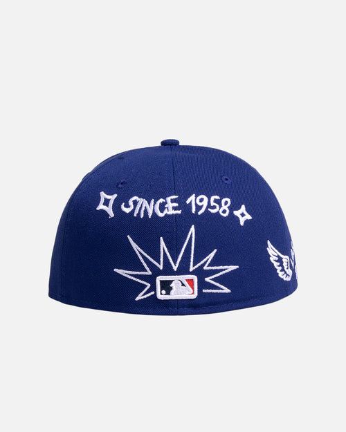 New Era Los Angeles Dodgers 'MLB Scribble' 59FIFTY Fitted Dark Blue