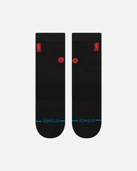 Stance NBA Logoman Quarter Socks Black/Red
