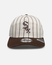 New Era Chicago White Sox 'Washed Stone Walnut' 19TWENTY Snapback Brown Pinstripe