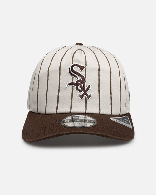 New Era Chicago White Sox 'Washed Stone Walnut' 19TWENTY Snapback Brown Pinstripe