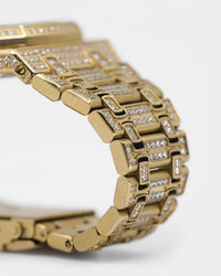 Saint Morta Medio Premierre Watch Iced Gold