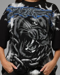 Loiter Airbrush Panther T-Shirt Black