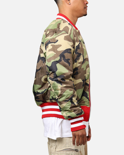 New Era X Alpha Series X MLB Philadelphia Phillies MA-1 Bomber Jacket Red