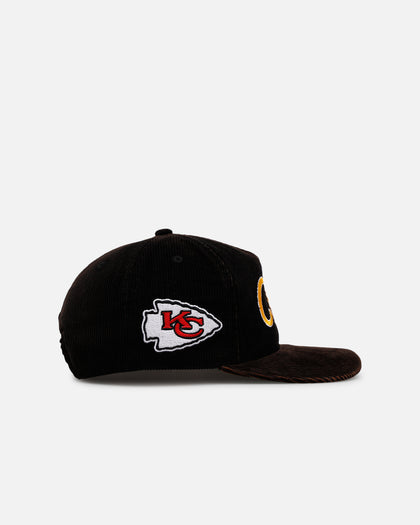 New Era Kansas City Chiefs 'Washed Black NFL Golfer' Corduroy Golfer Snapback Washed Black