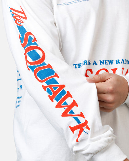73Studio X Stranger Things The Squawk Long Sleeve T-Shirt White