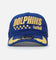 New Era Miami Dolphins 'Podium Pack' Pre-Curved Golfer Trucker Snapback Light Royal/Metallic