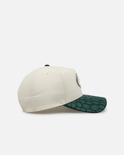 New Era Florida Gators football 'Croc Skin 2.0' 9FORTY A-Frame Snapback Chrome/Dark Green