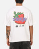 X-Large Strawberry Gorilla T-Shirt White