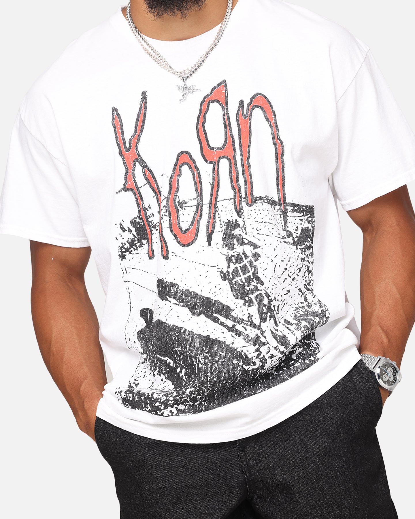 Korn Debut Xerox T-Shirt White Vintage | Culture Kings US