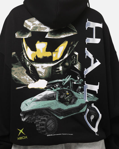 73Studio X Halo Logo Hoodie Black