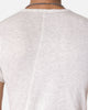 MNML Sheer Knit Bias Cut T-Shirt Grey