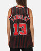 Mitchell & Ness Chicago Bulls Luc Longley 1995 Pinstripe Jersey Black