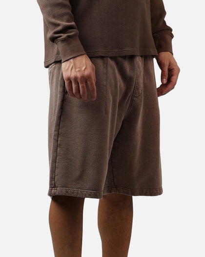 American Thrift Fleece Shorts Washed Brown