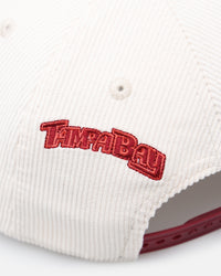 New Era Tampa Bay Rays 'Premium Corduroy Velvet' 9FORTY A-Frame Snapback Chrome White/Cardinal