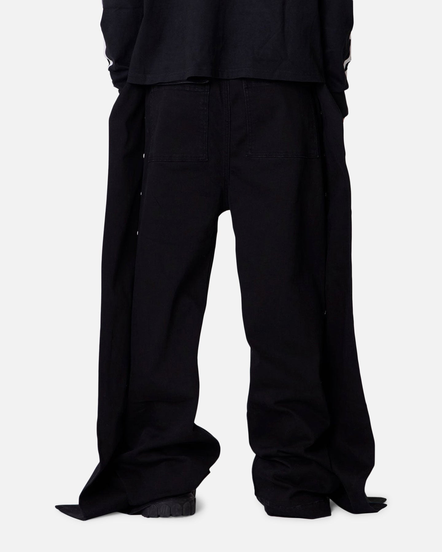mnml パンツ MNML Wide Panel Side Snap Pants Black | Culture Kings US
