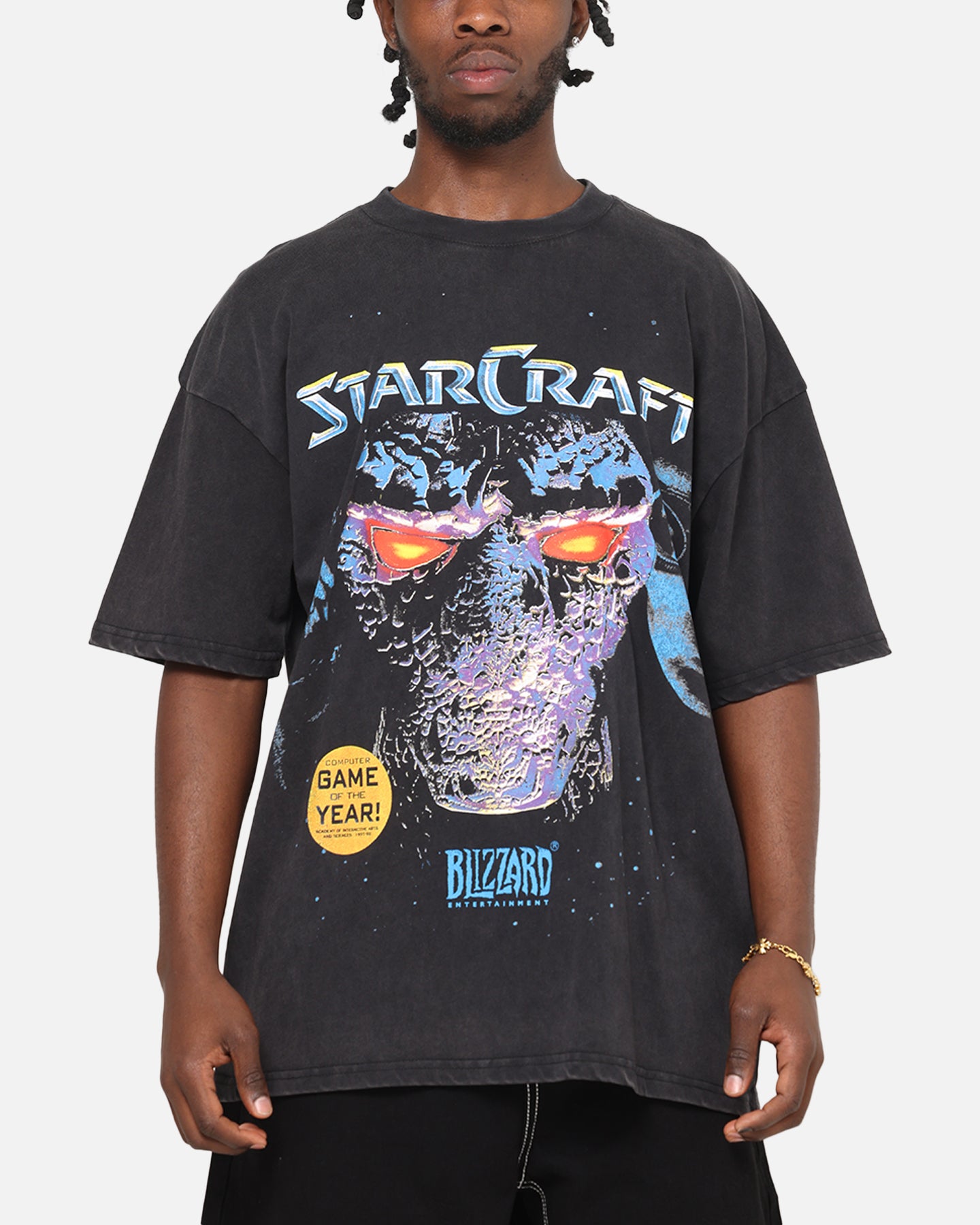 73Studio X Starcraft Vintage T-Shirt Off Black | Culture Kings US