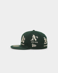 New Era Oakland Athletics 'Logo Evolution' 59FIFTY Fitted Dark Green