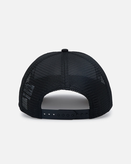 New Era Houston Astros 'Black All Over Mesh' 9FORTY A-Frame Trucker Snapback Black Rigid/Black