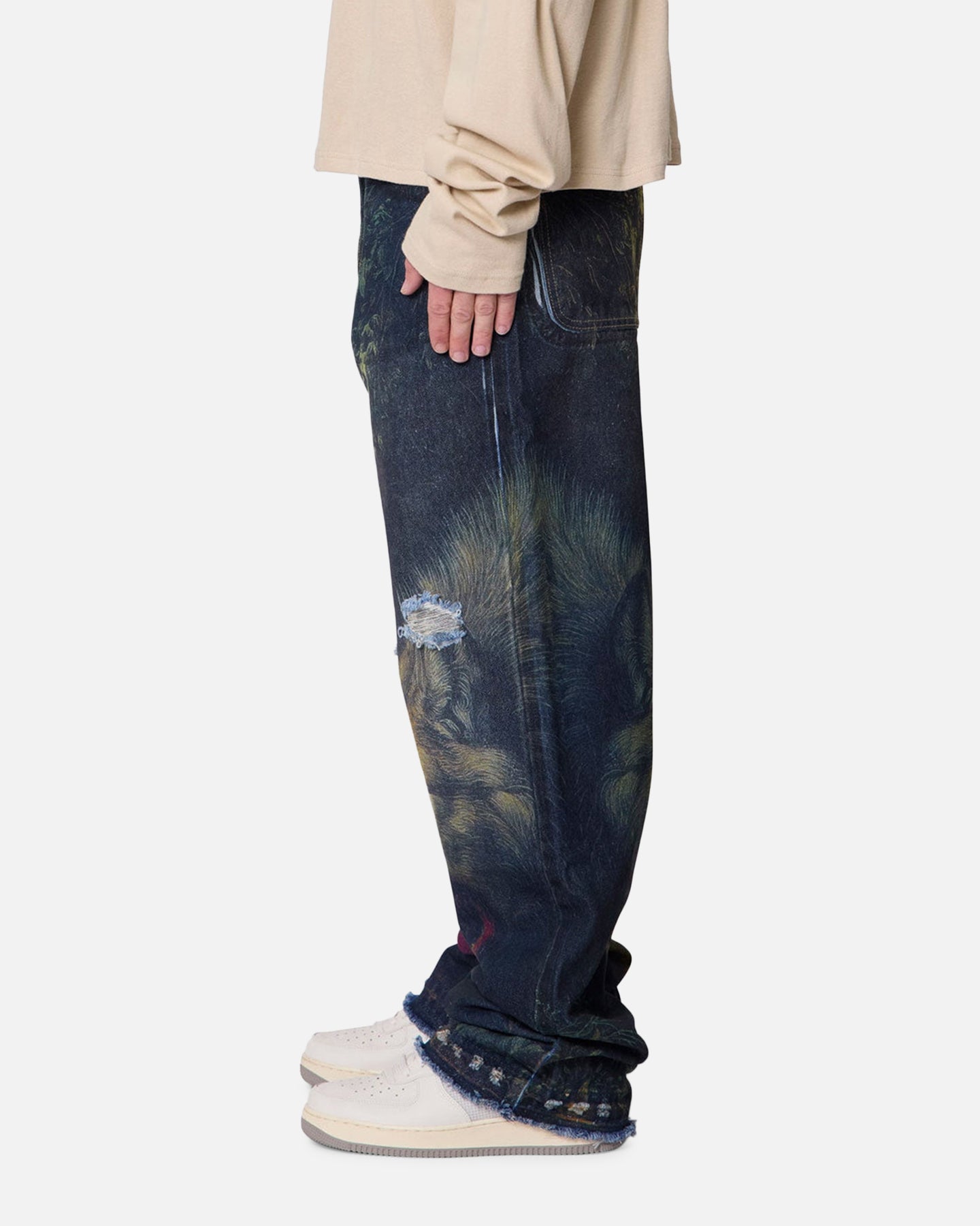 MNML Ultra Baggy Wolf Denim Jeans Multi | Culture Kings US