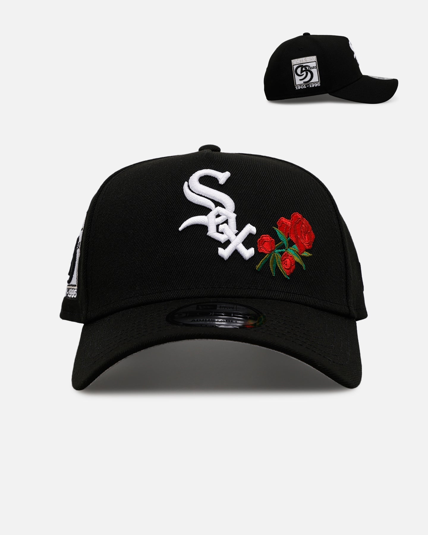 ニューエラ シカゴホワイトソックス ローズ刺繍 9forty A-FRAME New Era Chicago White Sox 'Rose Emblem' 9FORTY A-Frame Snapback