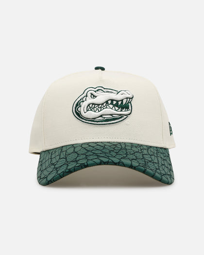 New Era Florida Gators football 'Croc Skin 2.0' 9FORTY A-Frame Snapback Chrome/Dark Green