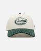 New Era Florida Gators football 'Croc Skin 2.0' 9FORTY A-Frame Snapback Chrome/Dark Green