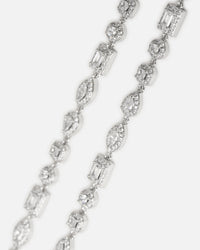 Saint Morta Iced Cluster Chain Iced White Gold