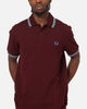 Fred Perry Twin Tipped Polo Shirt Oxblood