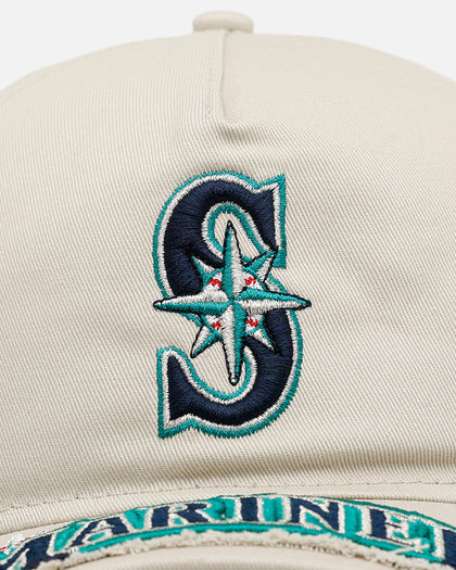 New Era Seattle Mariners 'Cutoff Visor' 9FORTY Snapback Stone