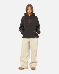 Mitchell & Ness Chicago Bulls Blackletter Champs Box Hoodie Washed Black