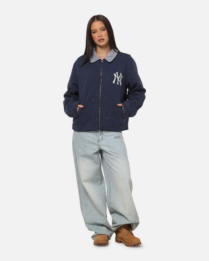 Majestic Athletic New York Yankees Paint Splat Carpenter Jacket Indigo