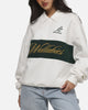 Mitchell & Ness Wallabies Heritage Quarter Zip Crewneck Vintage White