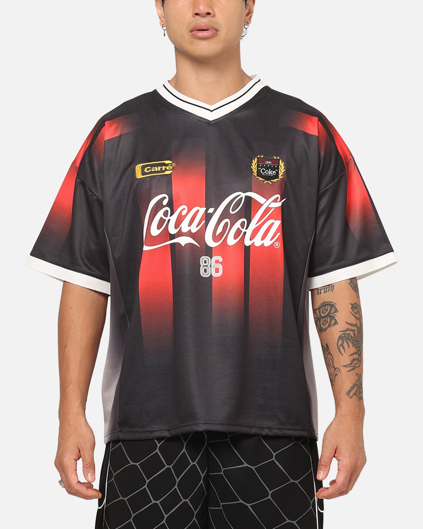 Carre Carré X Coca Cola Legacy Stripped Jersey Black/Red | Culture