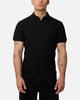 Saint Morta Waffle Polo Shirt Black