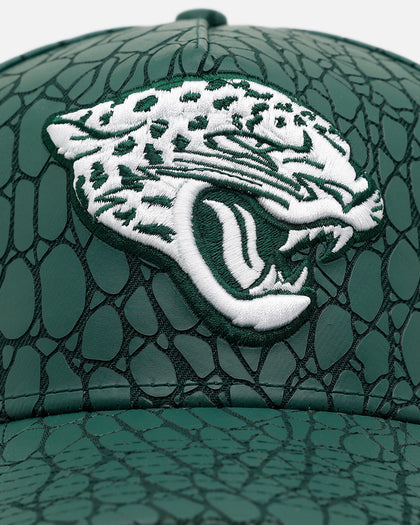 New Era Jacksonville Jaguars 'Croc Skin 2.0' 9FORTY A-Frame Snapback Dark Green