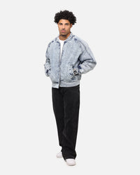 Saint Morta Flight Denim Jacket Blue Stonewash