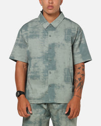 Saint Morta Solis Textured Button Up Shirt Petrol Green