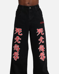 Ed Hardy Death Before Dishonour Jeans Black