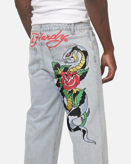 Ed Hardy Serpent Jeans  Mid Blue