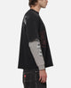 Worship Catharsis Box Crop Long Sleeve T-Shirt Washed Black