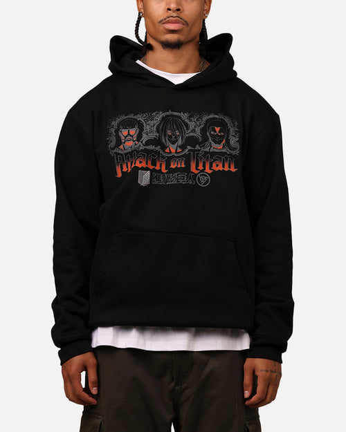Hypland X Attack On Titan Trio Hoodie Black