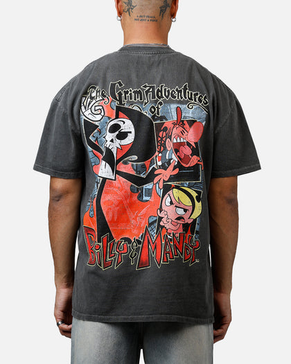 73Studio X Cartoon Network Grim Heavyweight Vintage T-Shirt Black Wash