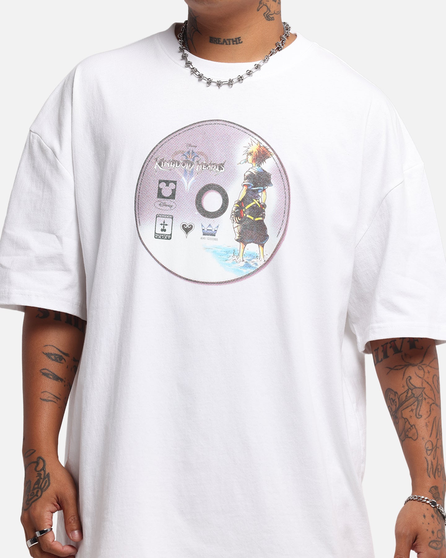 Goat Crew Disney Kingdom Hearts Disc Heavy T-Shirt White | Culture